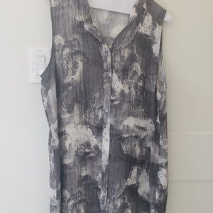 Silk Tunic - Watercolor graphic